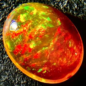 遊色効果抜群!!［天然ファイアオパール1.940ct］A 10.8×8.6mm ルース 裸石 fire opal 宝石 ジュエリー jewerly