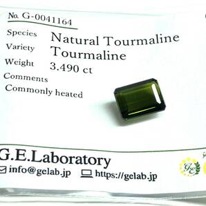 ［天然トルマリン3.490ct］A 約10.0×7.5mm ルース 裸石 宝石 ジュエリー tourmaline テDG0の画像3