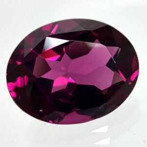 5ctUP!!［天然ロードライトガーネット5.832ct］a 約12.5×9.7mm ルース 裸石 garnet ソーティング付き 宝石 ジュエリー BJ1 テEA5 S