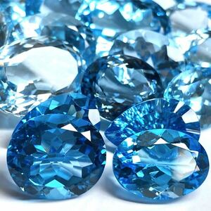 [ natural blue topaz 20 point . summarize 200ct]M loose unset jewel gem jewelry jewelry blue topaz DI0 ②