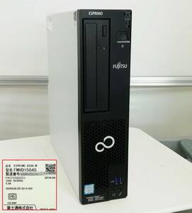 FUJITSU ESPRIMO D586/M Core i5 6500 メモリ16GB 中古SSD 2.5インチ256GB Windows 11 Pro 64bit 正面パーツ一部無 即日発送【H24041403】