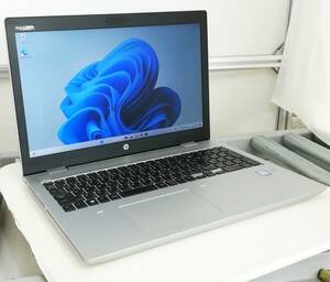 hp ProBook 650 G5 Core i7 8565U メモリ16GB 中古SSD M.2 SATA512GB Windows 11 Pro 64bit 傷・ヒビ・白モヤ等有 即納【H24041707】