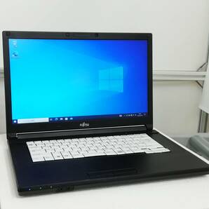 FUJITSU LIFEBOOK A577/V Core i5 7300U メモリ8GB 新品SSD 2.5インチ256GB Windows 10 Pro 64bit 即日発送 一週間返品保証【H24042221】の画像1