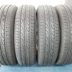 ★8-8.5分山★21年製★ ダンロップDIGI-TYRE EC202 155/65R14 ダイハツ純正ホイール 14×4.5J +45 4H-100 4本セット E651の画像2