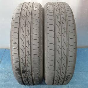 ★7.5-8分山★20.21年製★ ブリヂストンNEXTRY 155/65R14 ダイハツ純正ホイール 14×4.5J +45 4H-100 4本セット 再塗装品 E653の画像9