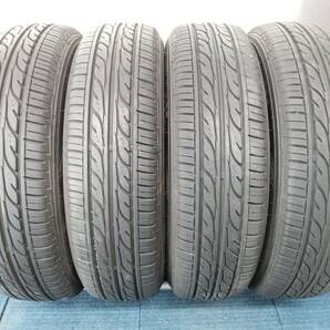 ★8-9分山★21年製★ ダンロップDIGI-TYRE EC202 155/65R14 スズキ純正ホイール 14×4.5J +45 4H-100 4本セット E681の画像2