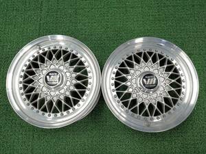 ★当時物★希少品★ RAYS レイズ VOLK RACING 15×6.5J +32 4H/5H-114.3 2本セット 旧車等