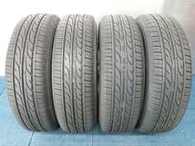 ★9-9.5分山★23年製★ ダンロップDIGI-TYRE EC202 155/65R13　社外ホイール 13×4.5J +43 4H-100 4本セット 軽自動車等　E725_画像2