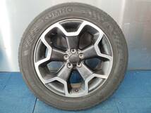 ★8-8.5分山★20年製★ KUMHO ECSTA PS71 225/55R17　スバル XV純正ホイール 17×7J +48 5H-100 4本セット　E736_画像5