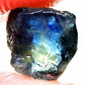 【世界の原石:ブルーサファイア 2.00ct:6262】非加熱 マダガスカル産 Natural Blue Sapphire Rough 鉱物 宝石 標本 コランダム Madagascar