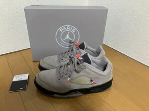 パリ サンジェルマン ナイキ エアジョーダン 5 レトロ NIKE AIR JORDAN 5 RETRO LOW PSG US9 27センチ DX6325-204 エアジョーダン