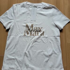 新品未使用　Max Mara　ロゴTシャツ　cube Tシャツ ホワイト 半袖