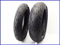 《M4》良品♪749R MICHELIN POWER5 2CT 120/70ZR17 ＆ 190/55ZR17 set♪ミシュラン♪999R/848/1098/1198/1199♪_画像1