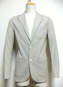  unused :CARRARO per SHIPS(kalaro/ Italy made ). stretch sia soccer 2B tailored jacket 46( thousand bird .. pattern / shoulder 42 width 50/ Classico )