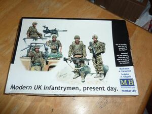 1/35 イギリス現用歩兵5体 中東 フル装備 車上乗車シーン　マスターボックス MASTER BOX No.MB35180　Modern UK Infantrymen,present day