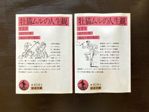 岩波文庫 牝猫ムルの人生観（上下）ホフマン 秋山六郎兵衛訳 岩波書店