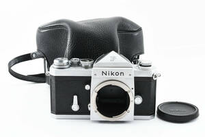 Nikon ニコン F Eye Level Silver Mid Model 35mm SLR Film Camera Body 