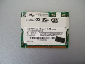 Intel Wireless 2100 Mini-PCI WIFIカード 無線LANカード WM3B2100