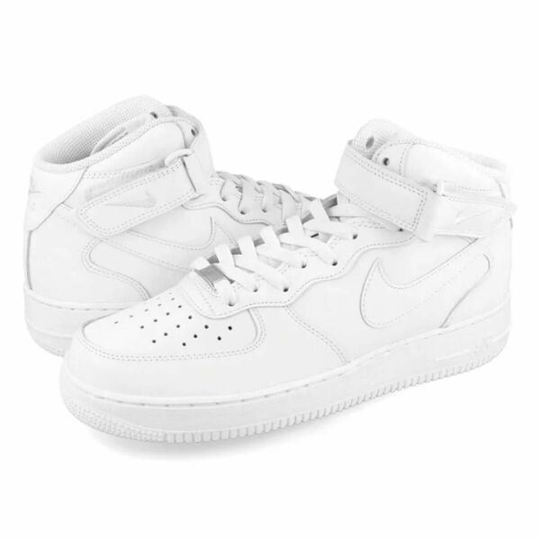 NIKE AIR FORCE 1 MID '07 WHITE/WHITE