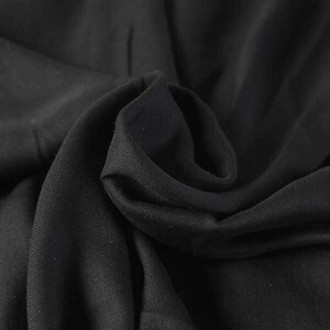 ♪コットンビエラ 黒 巾：150cm♪4.3m[9698]