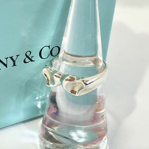 【美品】 正規品 箱付き 保存袋付き ティファニー Tiffany& Co. 指輪 リング フルハート ダブル シルバー 10号 925 アクセサリー