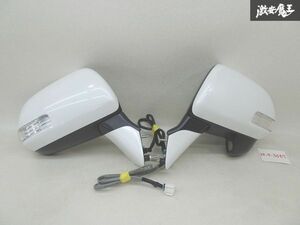 【動作点灯OK】 トヨタ 純正 ZRR70W ZRR75W ノア ドアミラー 左右セット ウインカー 9ピン 070 ホワイトパールクリスタルシャイン 棚7-1