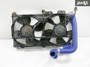 社外 メーカー不明 FD3S FD RX-7 RX7 前期 13B-REW アルミ2層 ラジエーター ラジエター コア 電動ファン/ホース付 Vマウント? 棚24-2