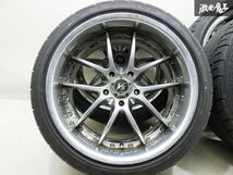 ●【歪み無し!!】 WORK VS VS-SS 深リム 18インチ 8.5J +40 9.5J +39 PCD114.3 5H DUNLOP DIREZZA DZ101 シルビア チェイサー RX-7 棚N-3_画像4