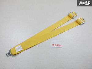 社外 メーカー不明 汎用 カムロック用 股下ハーネス シートベルト イエロー 幅約4.9cm 全長約70cm 即納 棚7-4-A