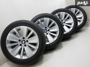 ●【歪み無し】 BMW 純正 E65 7シリーズ 18インチ 8J +24 PCD120 5H シルバー ダンロップ SPORT MAXX TT 245/50R18 12y 4本 棚U-4