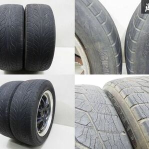 ●ENKEI エンケイ J-SPEED 14インチ 6J +35 PCD100 4H ブリヂストン G’GRID 185/60R14 82H 96y 2本 ルーミー タンク パッソ 要補修 棚P-2の画像9