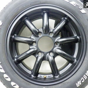 ●【歪み無し!!】 ファブレス ヴァローネ MC-9 17インチ 6.5J +38 PCD139.7 6H GOODYEAR NASCAR EAGLE ♯1 215/60R17C ハイエース 棚M-11の画像4