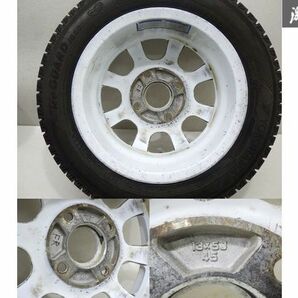 ●売り切り【歪み無し!!】 ENKEI エンケイ RC-G2 競技用 13インチ 5J +45 PCD 114.3 4H ICE GUARD IG60 155/65R13 セルボ カプチーノ 棚R-4の画像8