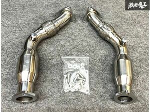 フェアレディZ 触媒ストレート Z34 370Z VQ37VHR 日産 NISSAN 2008~ ダウンパイプ ステンレス パイプ径約61φ 競技用 在庫あり 新品 即納！