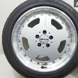 ●【希少!!】 ベンツ 純正 AMG BBS RT046 W140 Sクラス 18インチ 8.5J +44 PCD112 5H ダンロップ LE MANS LM702 255/45ZR18 03y 4本 棚S-5の画像2