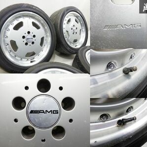 ●【希少!!】 ベンツ 純正 AMG BBS RT046 W140 Sクラス 18インチ 8.5J +44 PCD112 5H ダンロップ LE MANS LM702 255/45ZR18 03y 4本 棚S-5の画像6