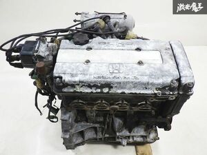 【実動外し】Honda Genuine EF9 Civic B16A engine 本体 ブロック ヘッド カムCover インマニ クランク Oilパン 約10万Km 棚30