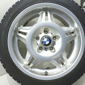 ●【希少! 歪み無し!】 BMW 純正 OP E36 M3 アルミホイール 17インチ 7.5J 8.5J +41 PCD120 5H ピレリ ICE CONTROL 225/45R17 棚U-6の画像5