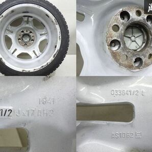 ●【希少! 歪み無し!】 BMW 純正 OP E36 M3 アルミホイール 17インチ 7.5J 8.5J +41 PCD120 5H ピレリ ICE CONTROL 225/45R17 棚U-6の画像9