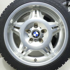 ●【希少! 歪み無し!】 BMW 純正 OP E36 M3 アルミホイール 17インチ 7.5J 8.5J +41 PCD120 5H ピレリ ICE CONTROL 225/45R17 棚U-6の画像2