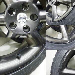 ●【歪み無し!!】 日産 純正 塗装品 Z33 フェアレディZ 18インチ 8J +30 PCD114.3 5H ヨコハマ ICE GUARD IG30 225/45R18 08y 棚M-11の画像6