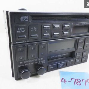 Panasonic パナソニック 2DIN CD カセット CQ-LM195ープ デッキ チューナー マツダ NA6CE ユーノスロードスター CQ-LM195A 棚32-3の画像1