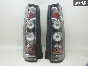 JUNYAN ジュンヤン MH21S MH22S ワゴンR LED クリア クリスタル テールライト レンズ テールランプ 左右セット HU411-TL 即納 棚12-1