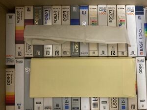 中古 ベータ ビデオ βカセットテープ 約60本 使用済 録画済 昭和レトロ 記録 媒体 当時物 ベータビデオテープ 