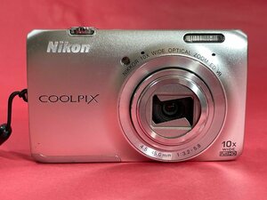 【ジャンク品】【電池欠品】Nikon ニコン COOLPIX S6300 コンパクトデジタルカメラ デジカメ シルバー【本体のみ】