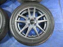 激安即決！MRT 15-4.5J 4H/100 ET45 + 165/55R15 中古4本！ワゴンR タント Nボックス N-WGN デイズ ムーヴ ウエイク等！T008310_画像6