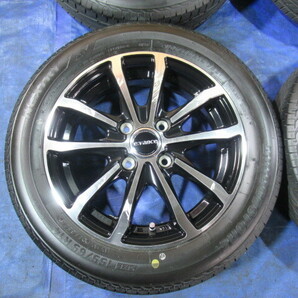 激安即決！e:vance 14-4.5J 4H/100 ET45 + BRIDGESTONE 155/65R14 2022年製 中古4本！ タント ワゴンR ウエイク スペーシア T008362の画像5