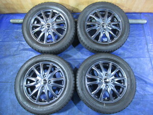 激安即決！HOT STUFF WAREN 13-4B 4H/100 ET45 ＋冬タイヤ TOYO 155/65R13 2022年製 ワゴンR ラパン アルト セルボ パレット T008386