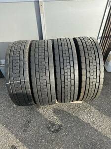 245/70R19.5 DUNLOP SP680 11ミリ 2020年製×1本 2021年製×3本 4本セット ミックス