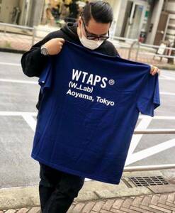 【新品】 WTAPS 22SS W_LAB AOYAMA 限定 Tee T black XXL Tシャツ ブラック 青山 lab